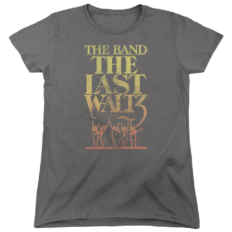 The Band The Last Waltz - Women's T-Shirt-- Front Pockets Side Pockets Patch Pockets The Band The Last Waltz - Women's T-Shirt-- Front Pockets Side Pockets Patch Pockets