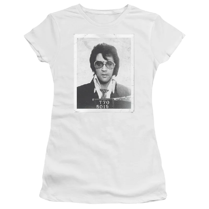 Elvis Presley Framed - Juniors T-Shirt-- Thin T-Shirt Open Front Quick Dry