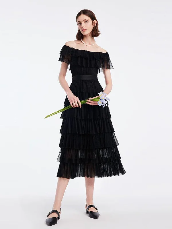 Multi-Layer Pleated Dress Tunics Winter warm