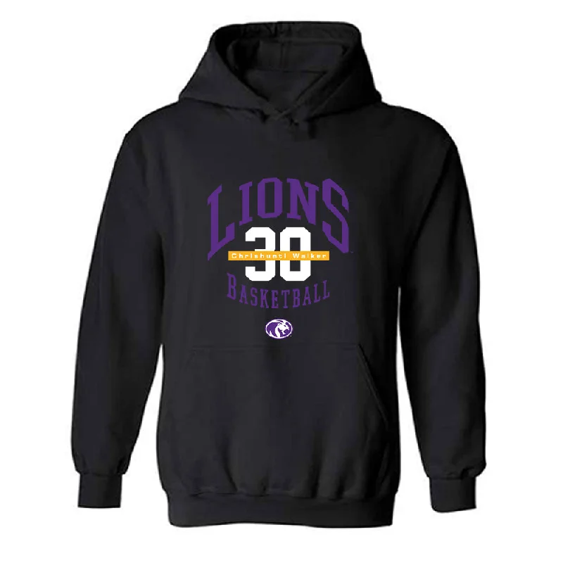 North Alabama - NCAA Women's Basketball : Chrishunti Walker - Classic Fashion Shersey Hooded Sweatshirt Hoodie with Front Slit Layering Stylish