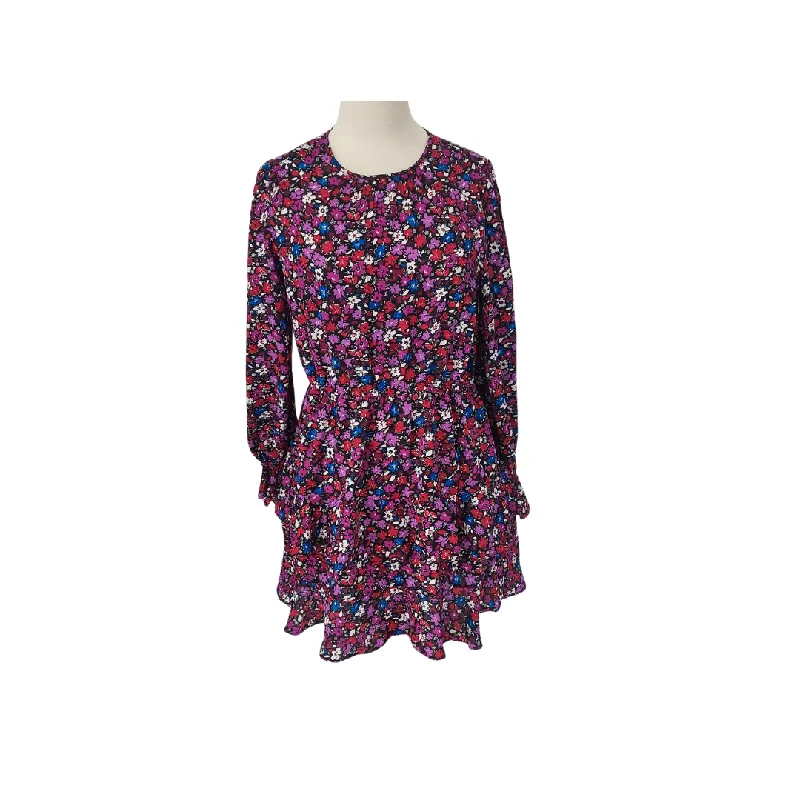 Quiz Purple Floral Printed Knee-length Dress | Brand New | Tunics Lace romantic