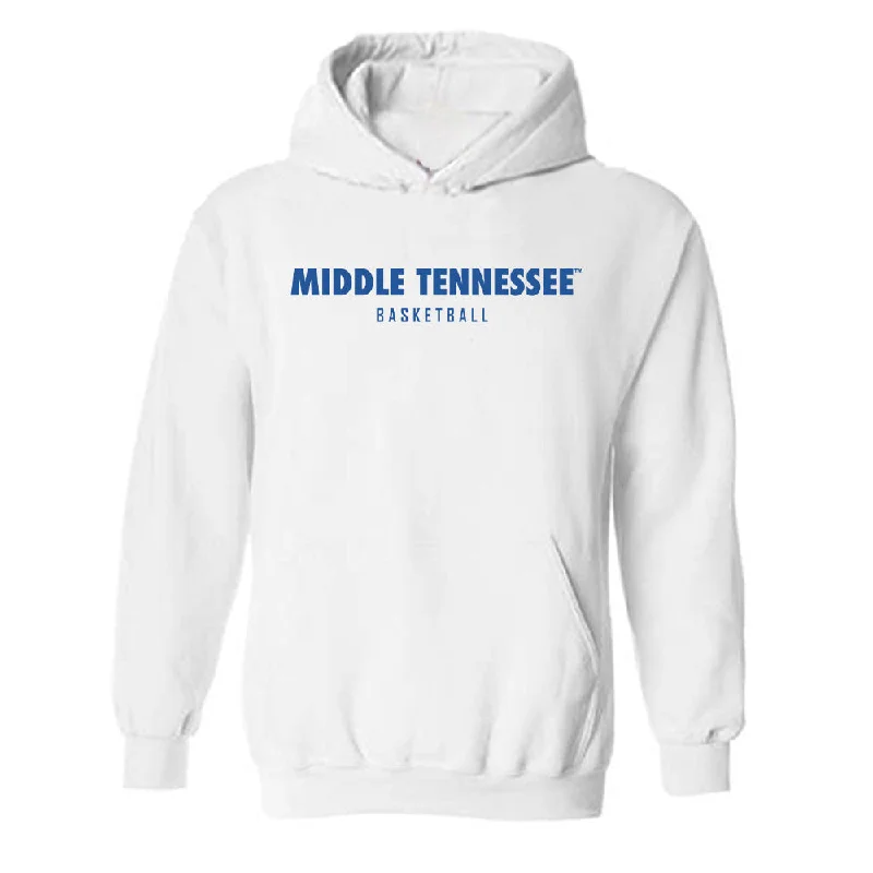 MTSU - NCAA Women's Basketball : Savannah Davis - Classic Shersey Hooded Sweatshirt Hoodie with Pattern Geometric Abstract