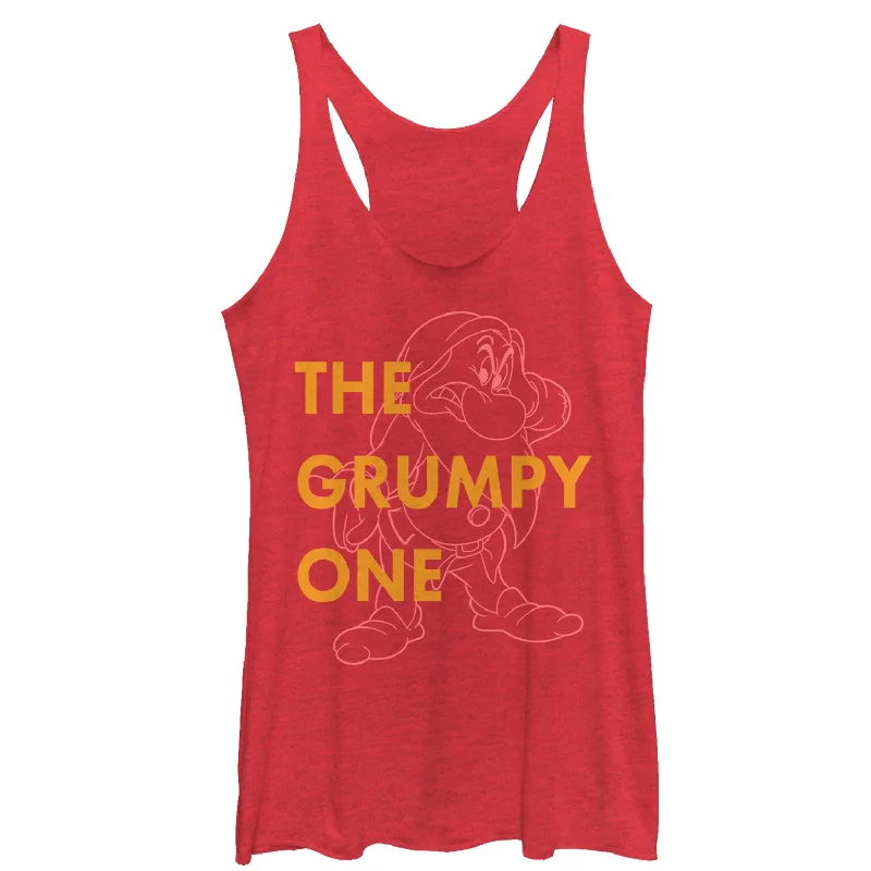 Women's Snow White and the Seven Dwarfs Grumpy One Racerback Tank Top chic tank top