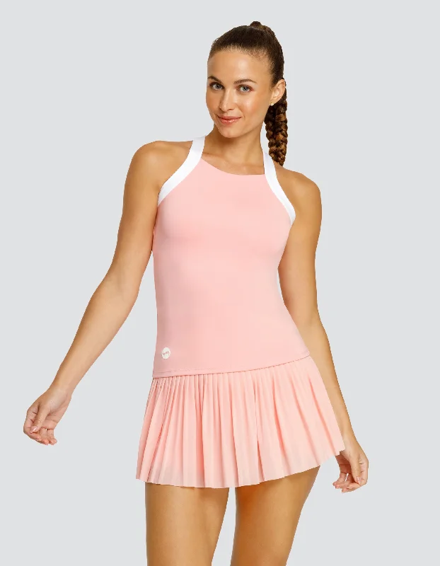ZORAYA LIGHT SUPPORT TANK TOP - QUARTZ PINK cropped tank top