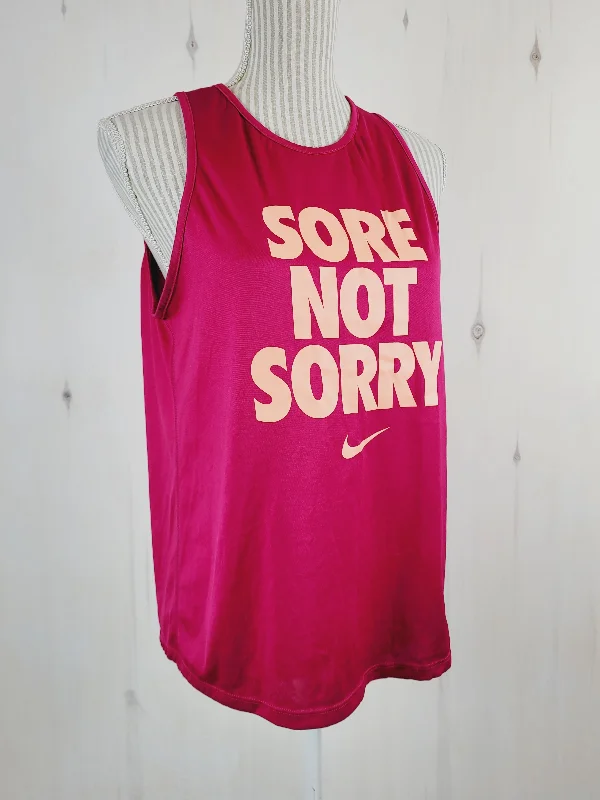 NIKE DRYFIT ATHLETIC TANK LADIES MEDIUM PRE-LOVED turquoise tank top