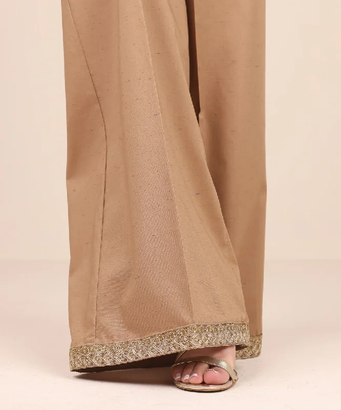 Embroidered Multi Neps Flared Pants Fashionable Track Pants
