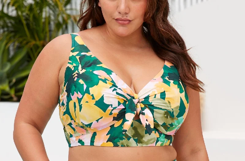 Artesands Swimwear Cezanne Midriff Les Nabis Modern Tropical Bikini Top T3772NA Adjustable Strap Swimsuit