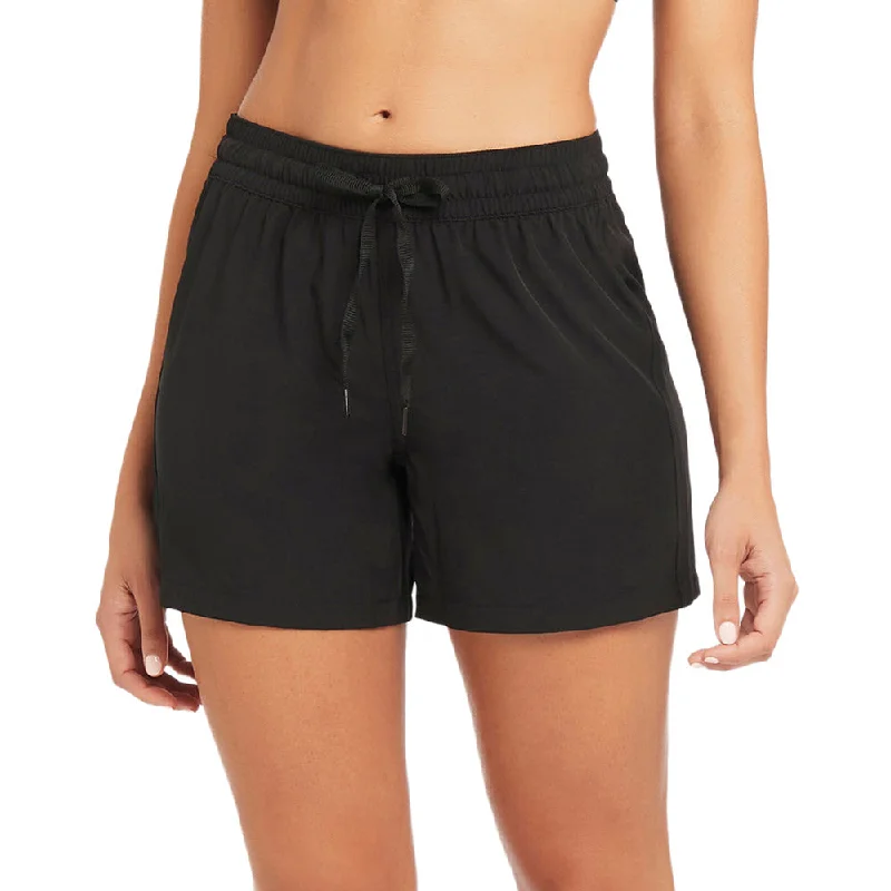 Sea Level Swimwear Eco Essentials Black Mid Length Boardshort 9488P Elegant Ruffled Bikini Sea Level Swimwear Eco Essentials Black Mid Length Boardshort 9488P Elegant Ruffled Bikini